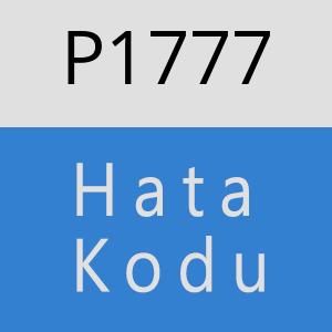 P1777 hatasi