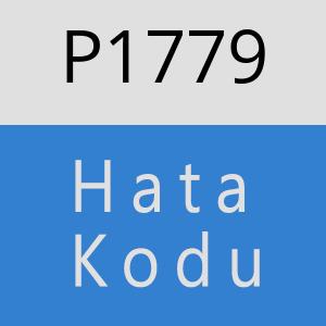 P1779 hatasi