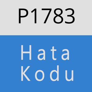 P1783 hatasi