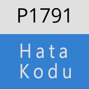 P1791 hatasi