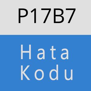 P17B7 hatasi