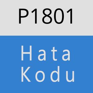 P1801 hatasi