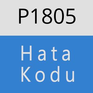 P1805 hatasi