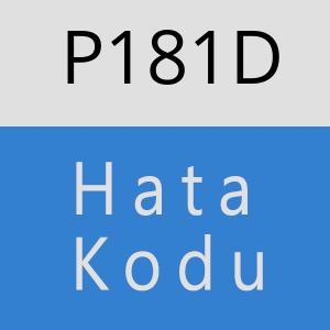 P181D hatasi