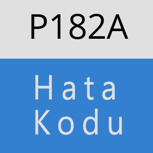 P182A hatasi