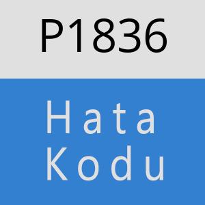 P1836 hatasi