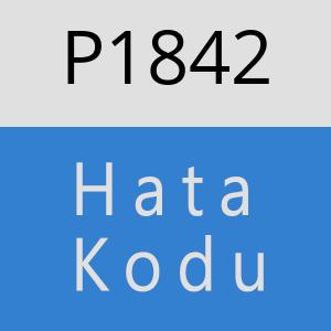 P1842 hatasi