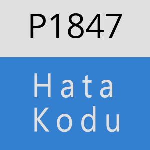 P1847 hatasi