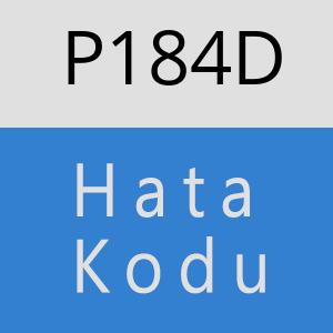 P184D hatasi