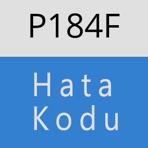 P184F hatasi