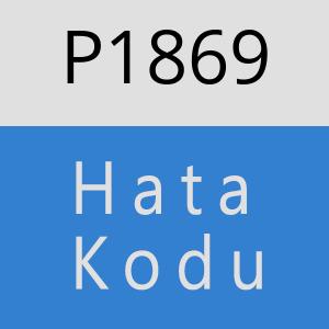 P1869 hatasi