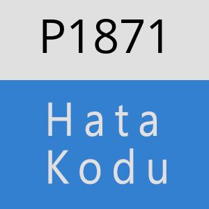 P1871 hatasi