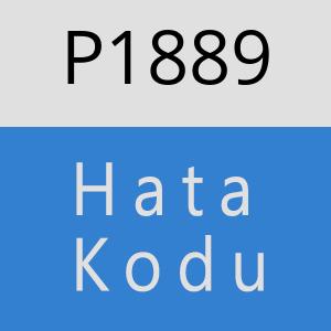 P1889 hatasi