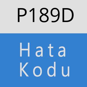 P189D hatasi