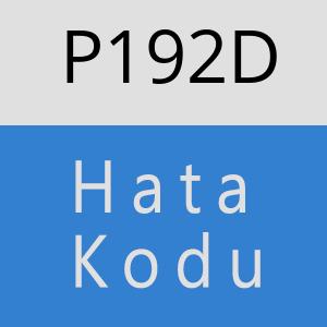 P192D hatasi