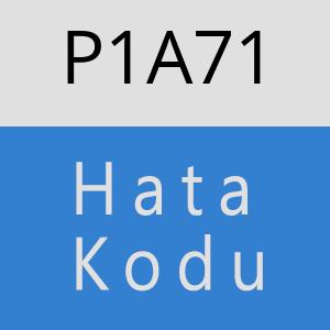 P1A71 hatasi