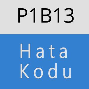 P1B13 hatasi