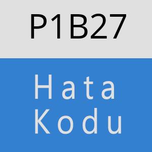 P1B27 hatasi