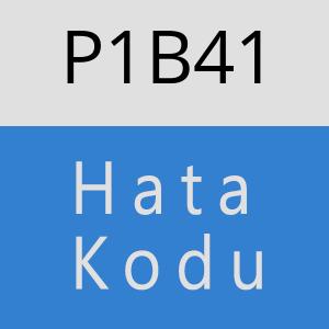 P1B41 hatasi