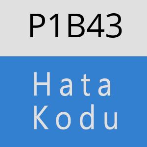 P1B43 hatasi