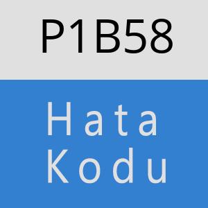 P1B58 hatasi