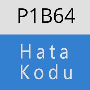 P1B64 hatasi