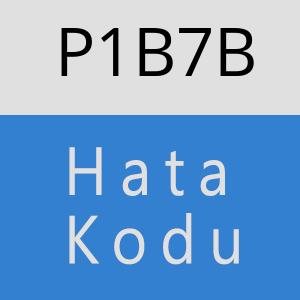 P1B7B hatasi