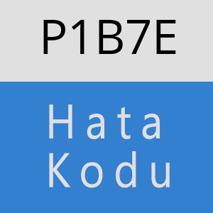 P1B7E hatasi