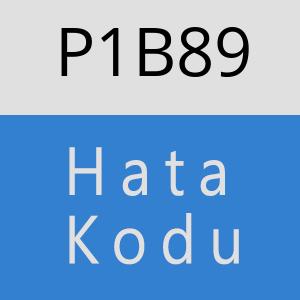 P1B89 hatasi