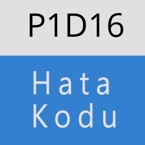 P1D16 hatasi