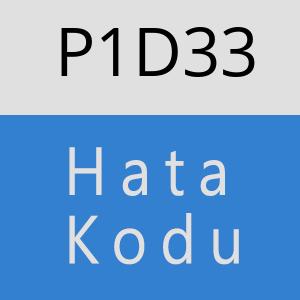P1D33 hatasi