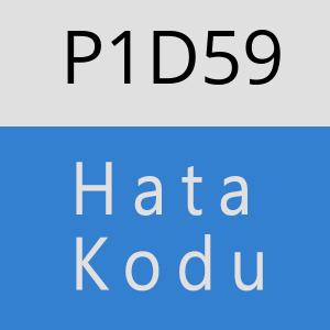 P1D59 hatasi