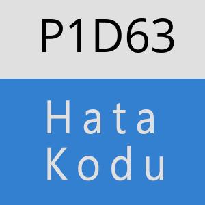 P1D63 hatasi