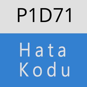 P1D71 hatasi