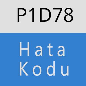 P1D78 hatasi