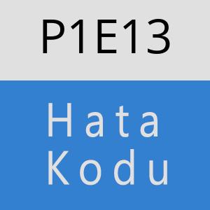 P1E13 hatasi