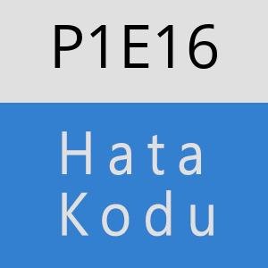 P1E16 hatasi