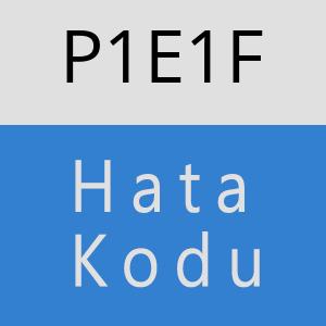 P1E1F hatasi