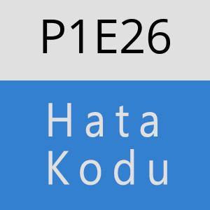 P1E26 hatasi