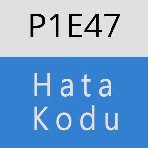 P1E47 hatasi