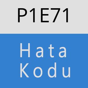 P1E71 hatasi