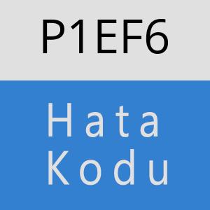 P1EF6 hatasi