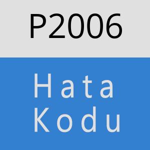 P2006 hatasi