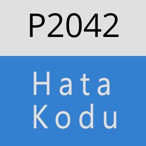 P2042 hatasi