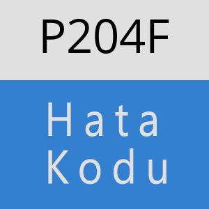 P204F hatasi