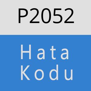 P2052 hatasi