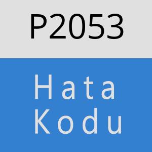 P2053 hatasi