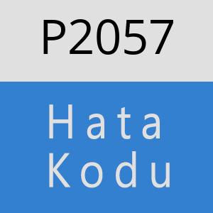 P2057 hatasi