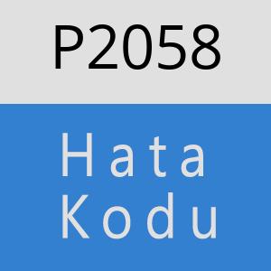 P2058 hatasi