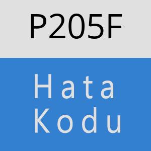 P205F hatasi